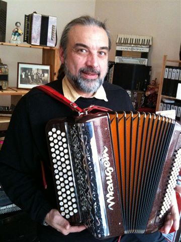 Patrick Quichaud et son accordéon Maugein